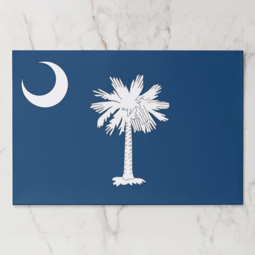 Tearaway paper pad with Flag of South Carolina USA
