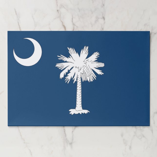 Tearaway paper pad with Flag of South Carolina USA (Front)