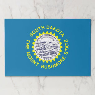 Tearaway paper pad with Flag of South Dakota USA