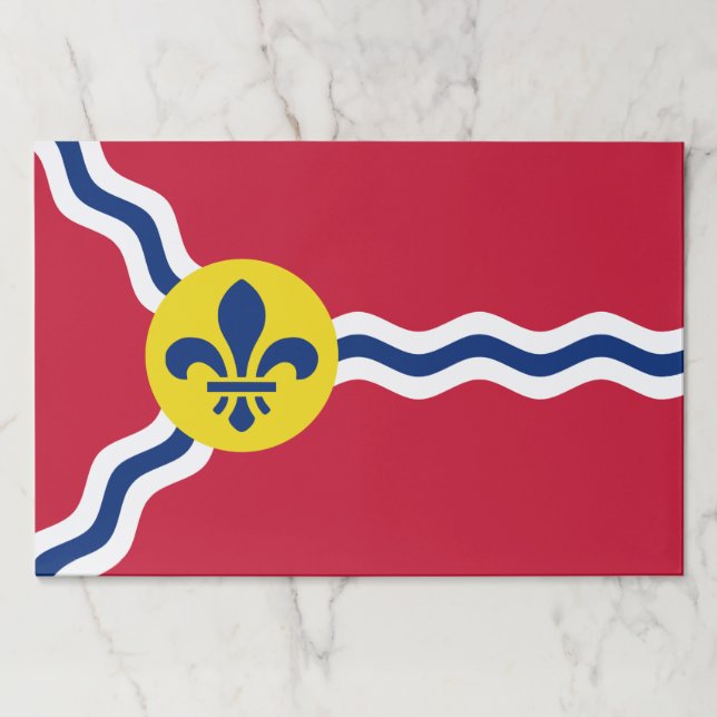 Tearaway paper pad with Flag of St. Louis (Front)
