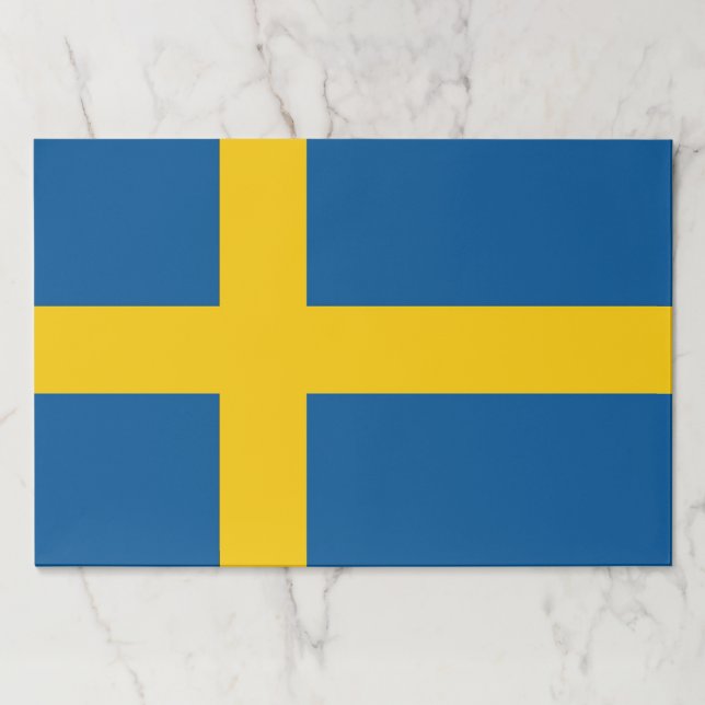 Tearaway paper pad with Flag of Sweden (Front)