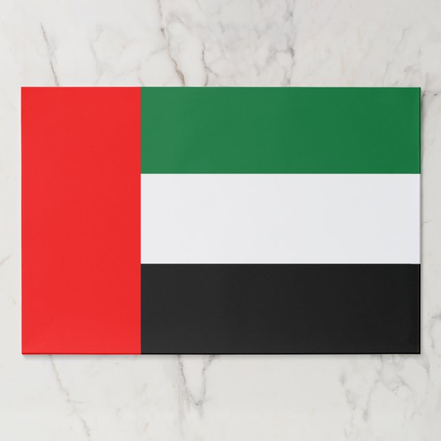 Tearaway paper pad with Flag of UAE (Front)