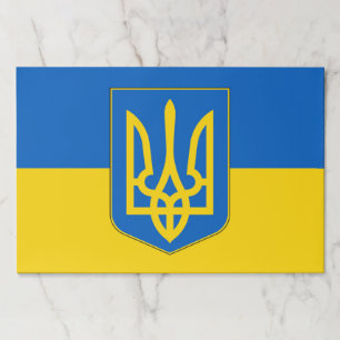 Tearaway paper pad with Flag of Ukraine