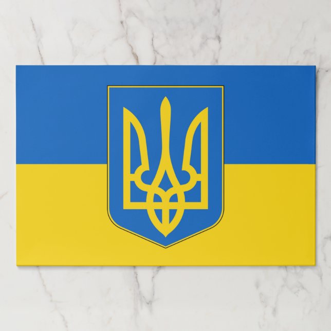 Tearaway paper pad with Flag of Ukraine (Front)