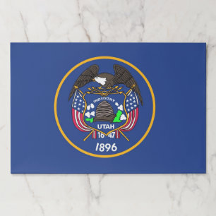 Tearaway paper pad with Flag of Utah, USA