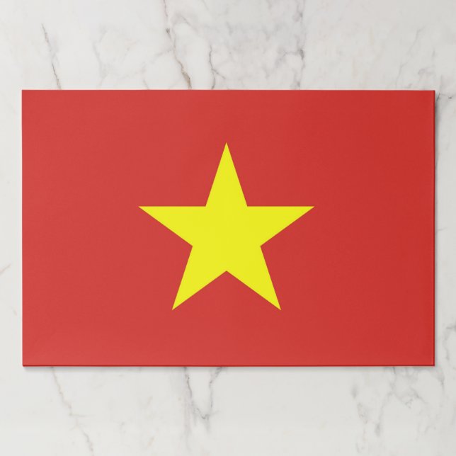 Tearaway paper pad with Flag of Vietnam (Front)