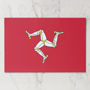 Tearaway paper pad with  Isle Of Man Flag