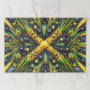 Tearaway paper pad with Jamaican Colors