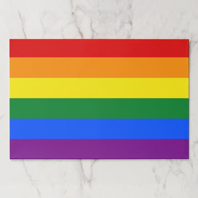 Tearaway paper pad with Pride Flag of LGBT (Front)