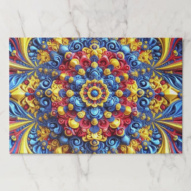Tearaway paper pad with Romanian Colors (Front)