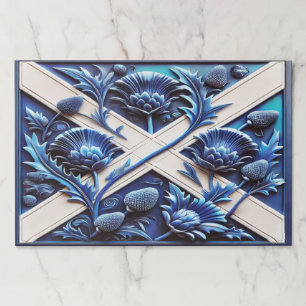 Tearaway paper pad with Scottish Thistles Design