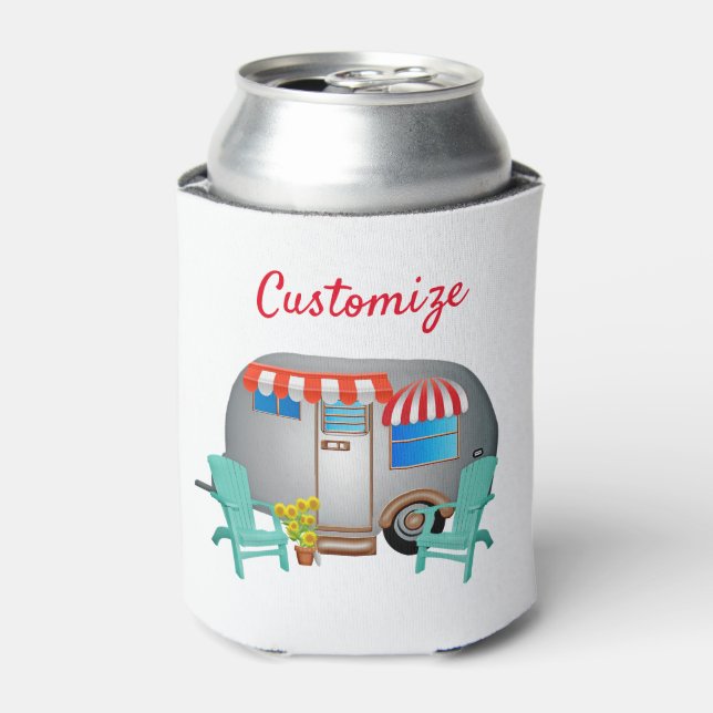 Teardrop Caravan Camper Thunder_Cove  Can Cooler (Can Front)