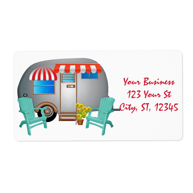 Teardrop Caravan Camper Thunder_Cove  Label (Front)