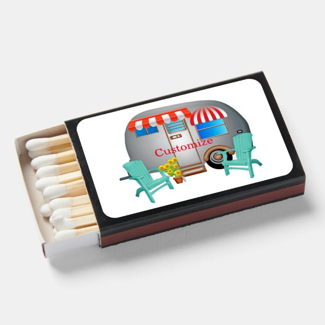 Teardrop Caravan Camper Thunder_Cove Matchboxes (Front Open)