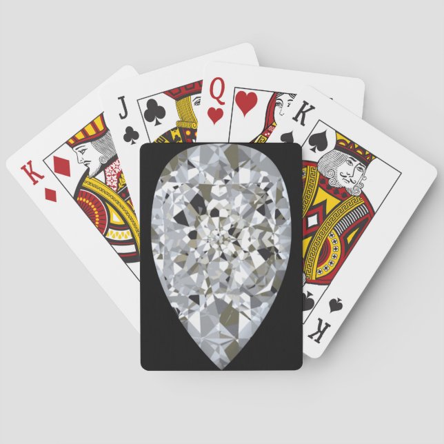 Teardrop Diamond Play Poker Cards (Back)