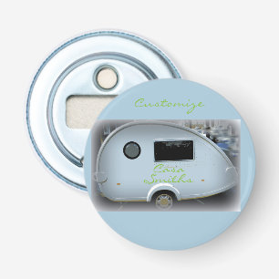 Teardrop gypsy caravan happy glamping bottle opener