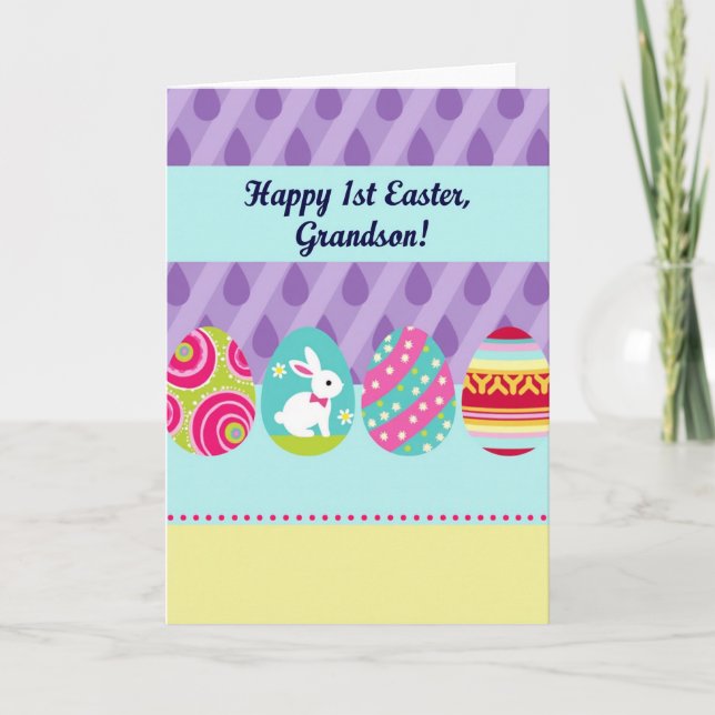 Teardrop Pattern Spring Card (Front)