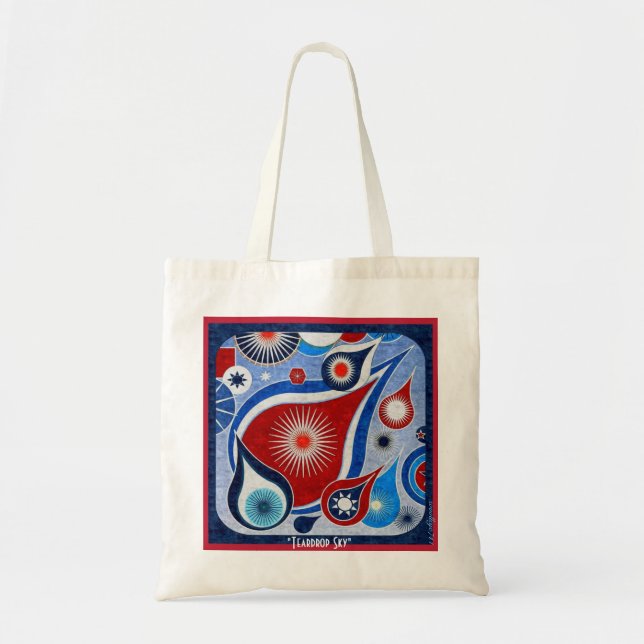 Teardrop Sky Tote Bag (Front)