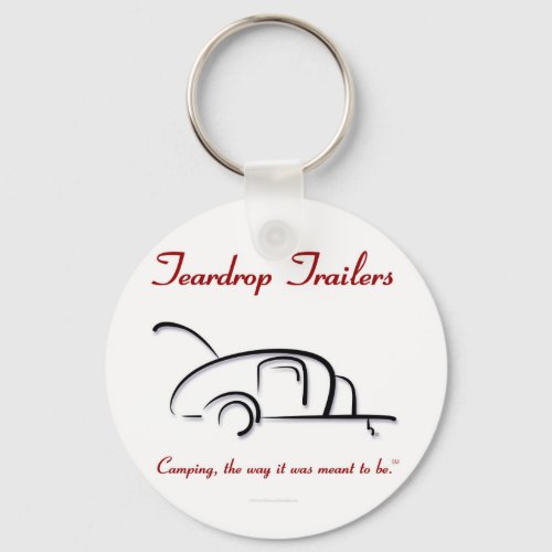 Teardrop Trailers Red Version Keychain