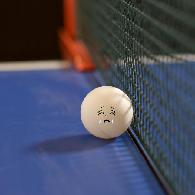 Tearfully Funny Crying Face Ping Pong Ball (Creator Uploaded)
