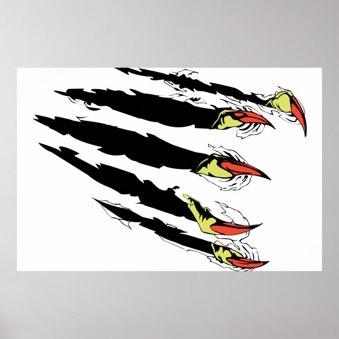 Tearing Claw Poster Print