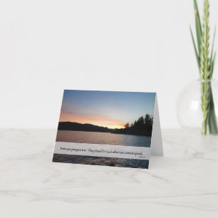"Tears are Prayers Too" - Scripture Sympathy Card