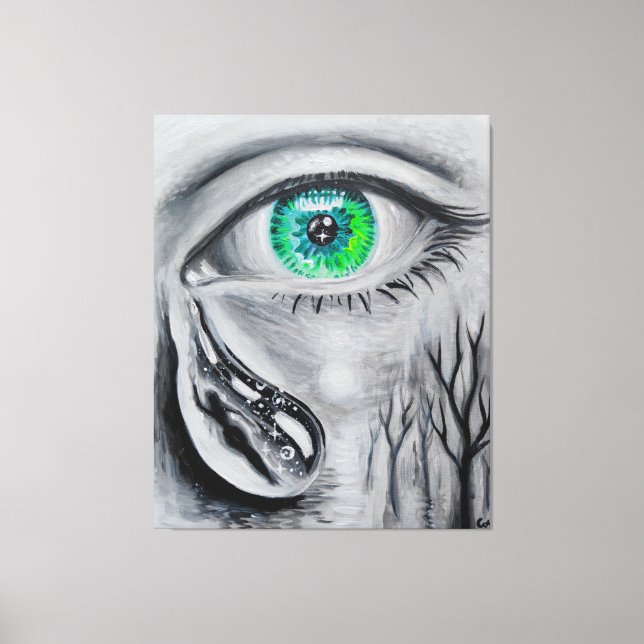 Tears for a lost soul canvas print (Front)