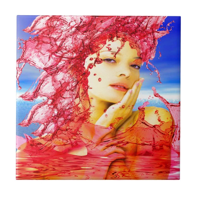 Tears of Blood Ceramic Tile (Front)