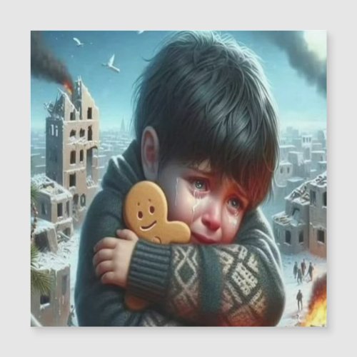 Tears of childhood and war jigsaw puzzle