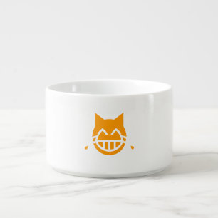 Tears of Joy Emoji Cat Bowl
