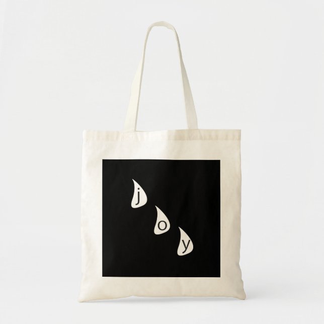 Tears of Joy Gothic Graphic Design Tote Bag (Front)