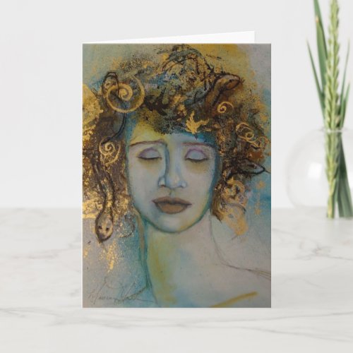 Tears of Medusa Fine Art Blank Greeting Card