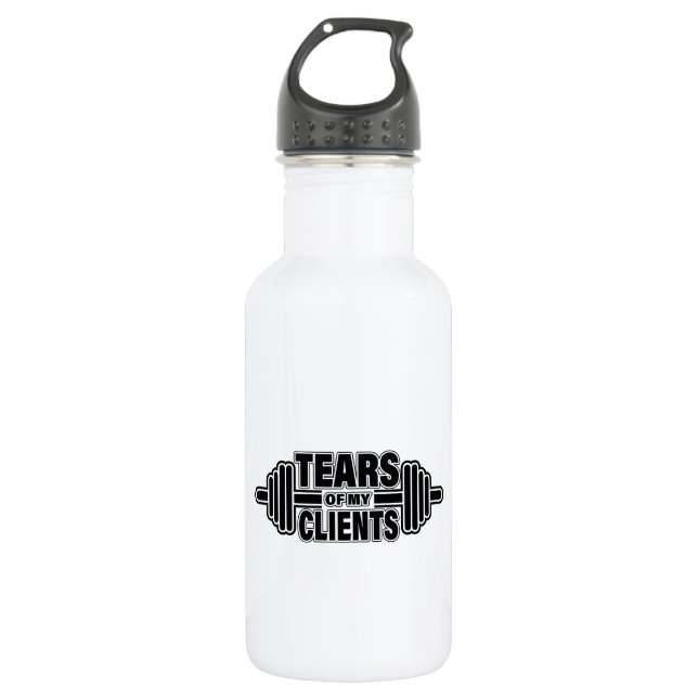 Tears of My Clients Personal Trainer Gift Stainles Stainless Steel Water Bottle (Front)