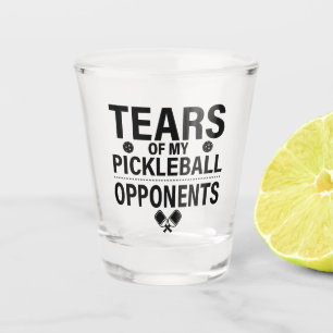 Tears of my Pickleball Funny minimal Pickleball Shot Glass