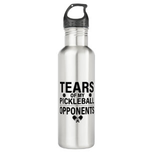 Tears of my Pickleball Funny minimal Pickleball Stainless Steel Water Bottle
