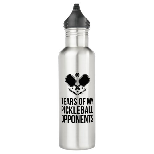 Tears of My Pickleball Opponents Custom Name Stainless Steel Water Bottle