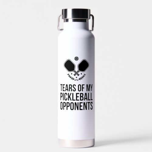 Tears Of My Pickleball Opponents Custom Name Water Bottle