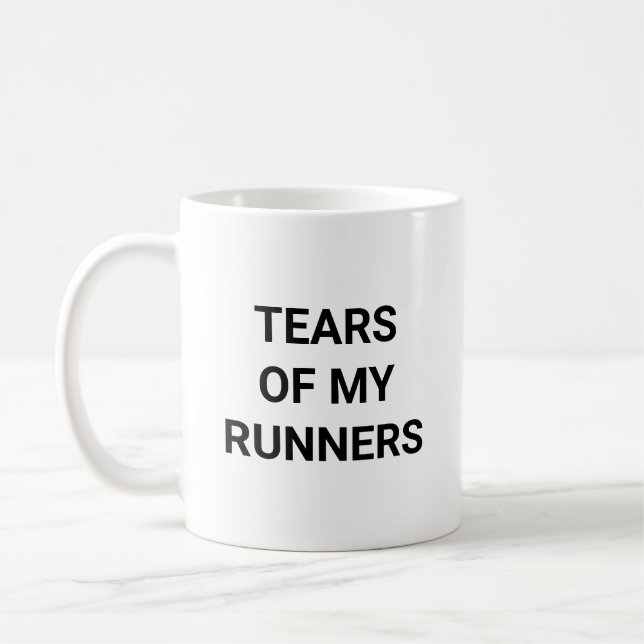 Tears Of My Runners Funny Track Running Coach Coffee Mug (Left)
