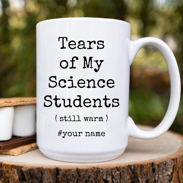 Tears of My Science Students Still Warm Funny Two-Tone Coffee Mug (Tears of My Science Students Still Warm Funny Two-Tone Coffee Mug)