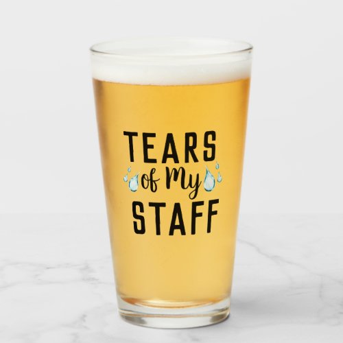 Tears of My Staff Worlds Best Boss Ever Gift  Glass