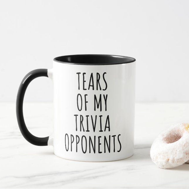 Tears Of My Trivia Opponents Mug (With Donut)