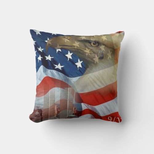 Tears of the Eagle Throw Pillow