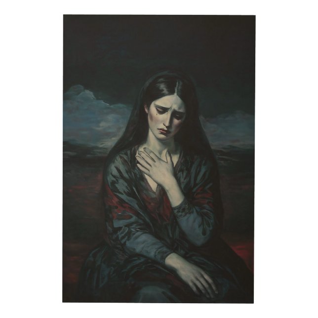 Tears of the Storm Wood Wall Art (Front)