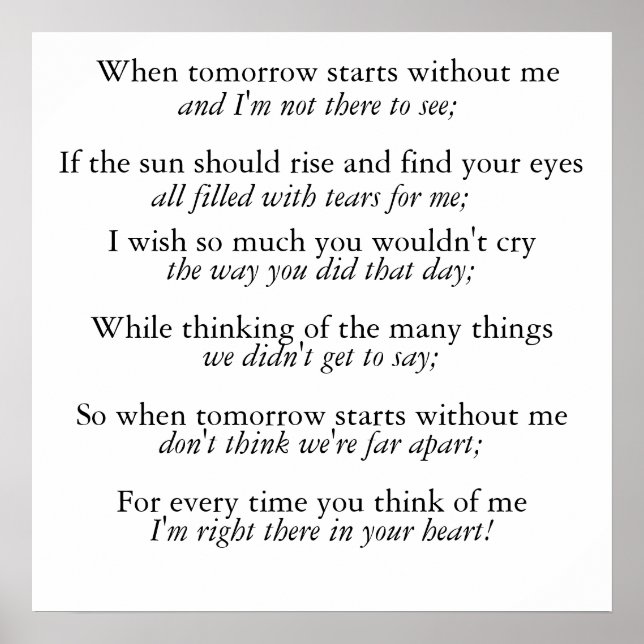 tears poster (Front)