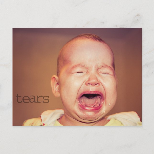 "tears" Scripture Postcard from Revelation 21:4 (Front)