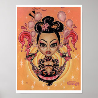 'Tears to Balloons' art print - (pop surreal art)