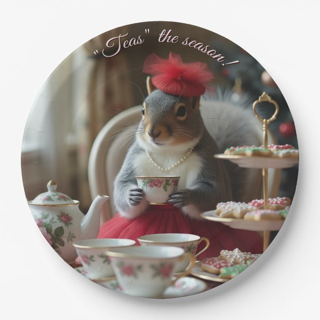 "Teas" the Season  Paper Plates (Front)