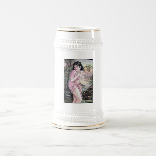 Tease in Stream Oasis by Shanghai China Girl Beer Stein (Center)