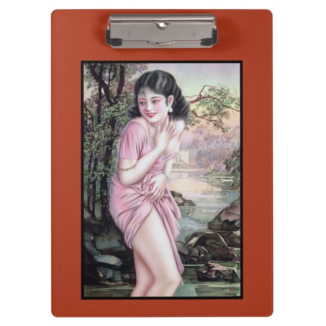 Tease in Stream Oasis by Shanghai China Girl Clipboard (Front)