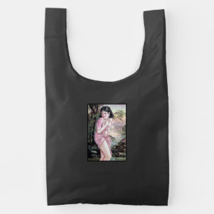 Tease in Stream Oasis by Shanghai China Girl Reusable Bag